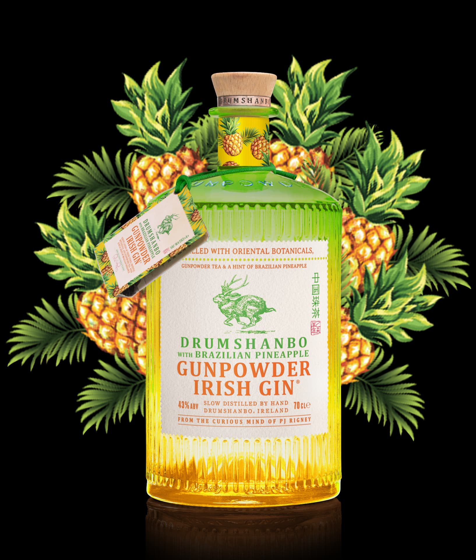 Drumshanbo Gunpowder Irish Gin mit brasilianischer Ananas 0,7l