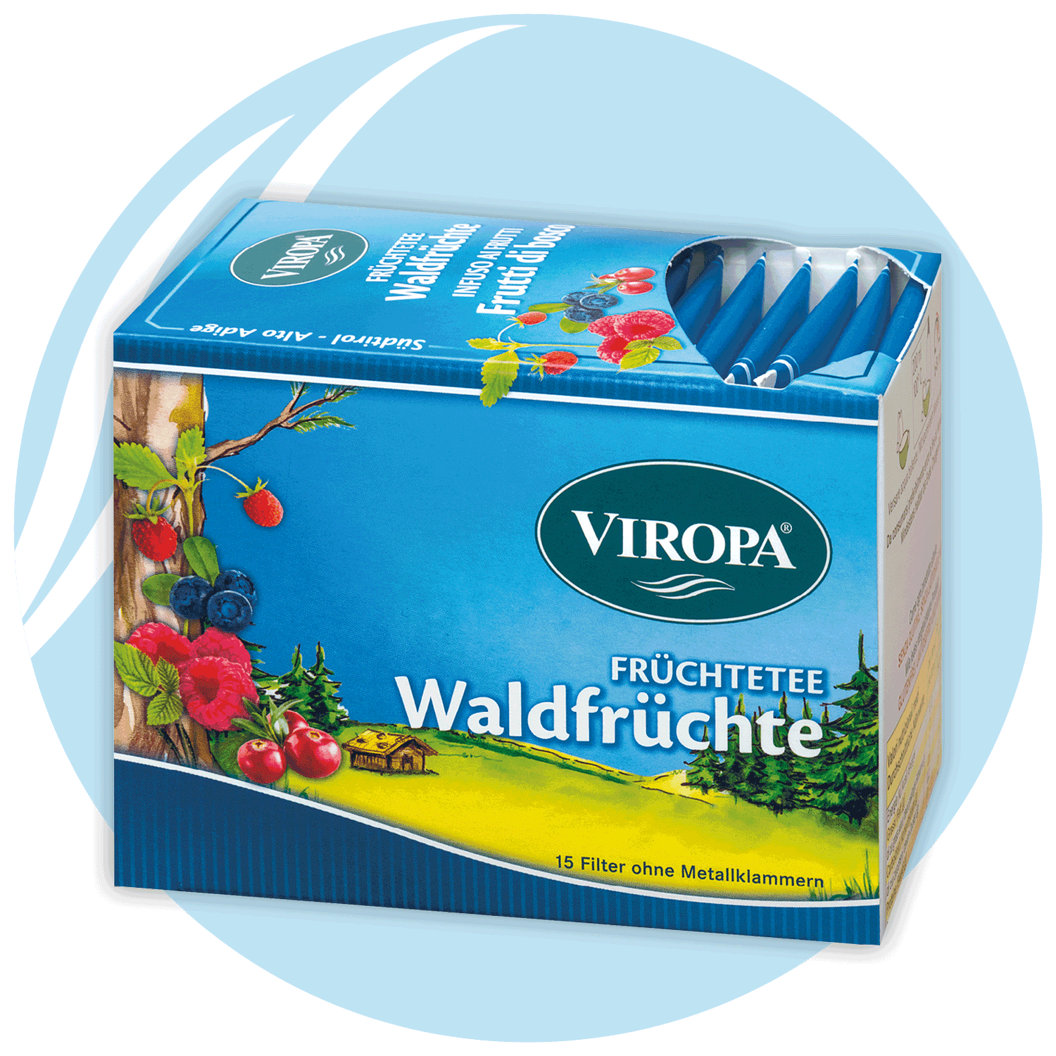 Viropa Früchtetee Waldfrüchte 15 Beutel 37,5g