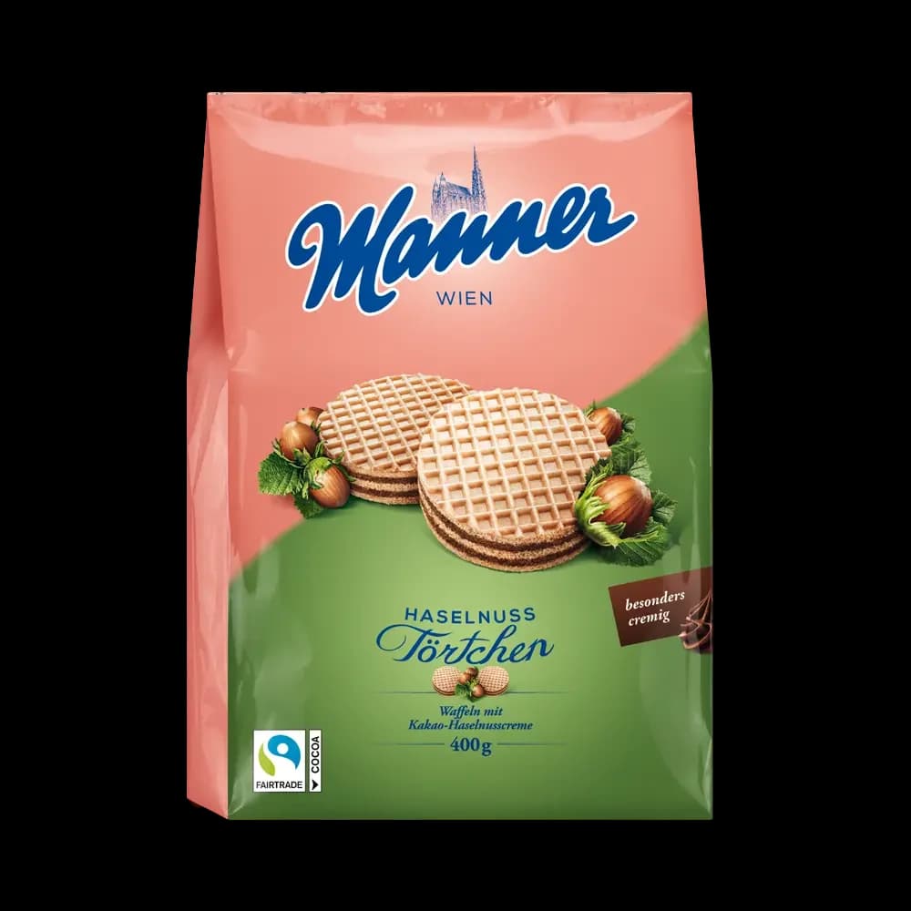 Manner Haselnuss Törtchen 400g