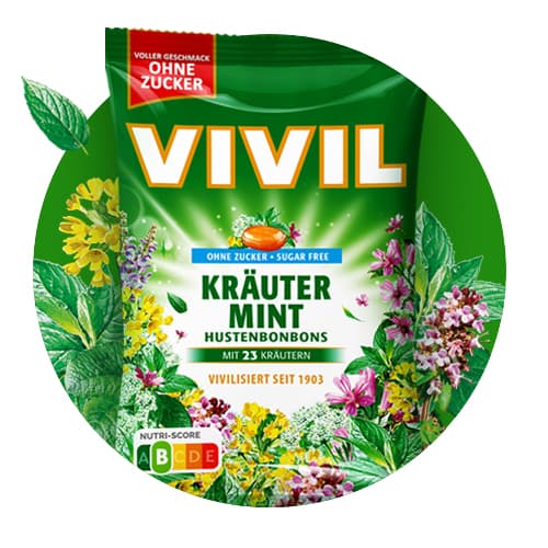 VIVIL Hustenbonbons Kräuter 60g