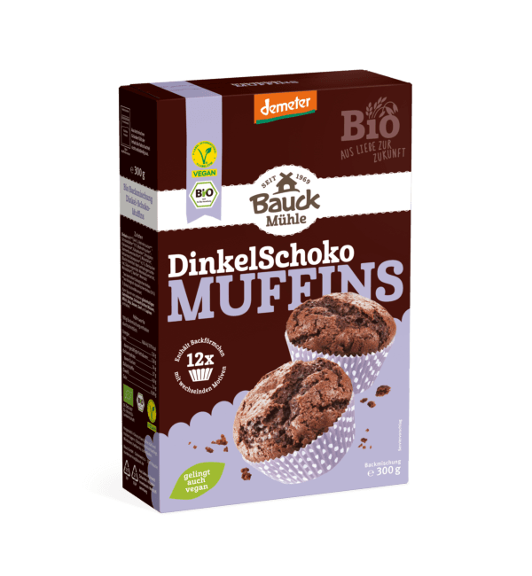 Bauck Mühle Backmischung Dinkel Schokomuffins 300g