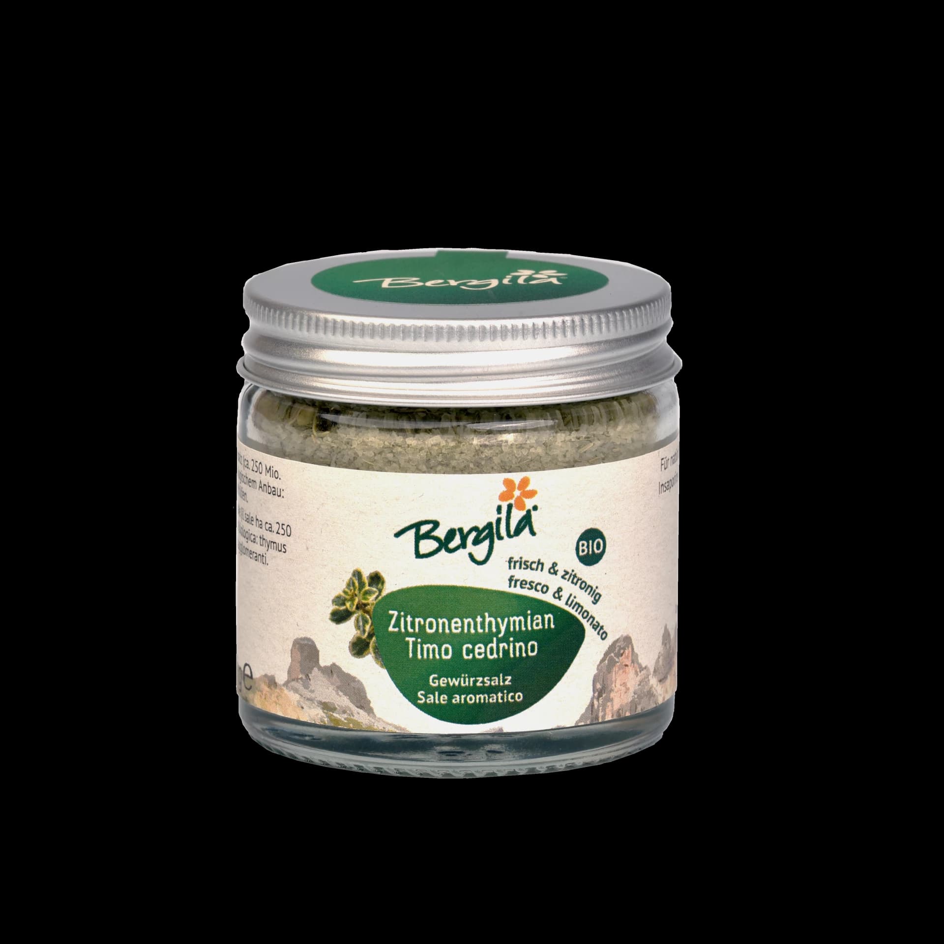 Bergila Bio Zitronenthymian Kräutersalz 60g