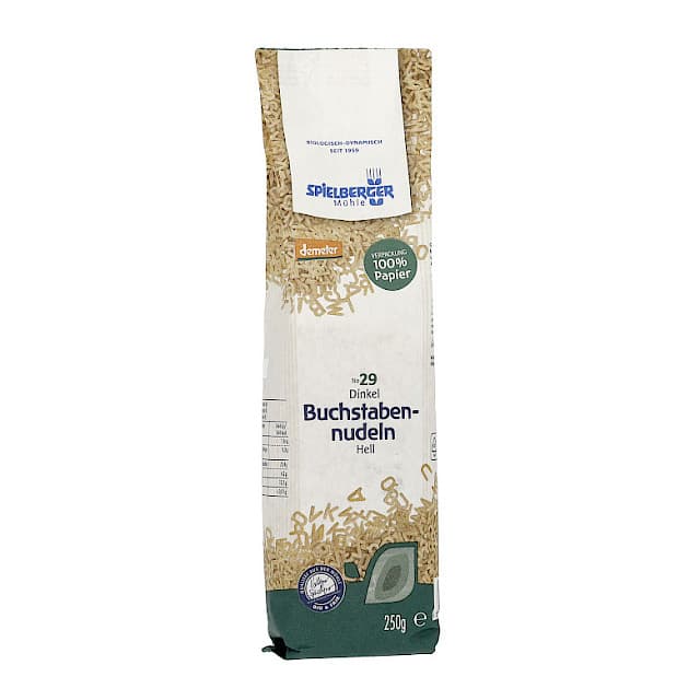 Spielberger Mühle Dinkel Buchstabennudeln Nr.29 250g