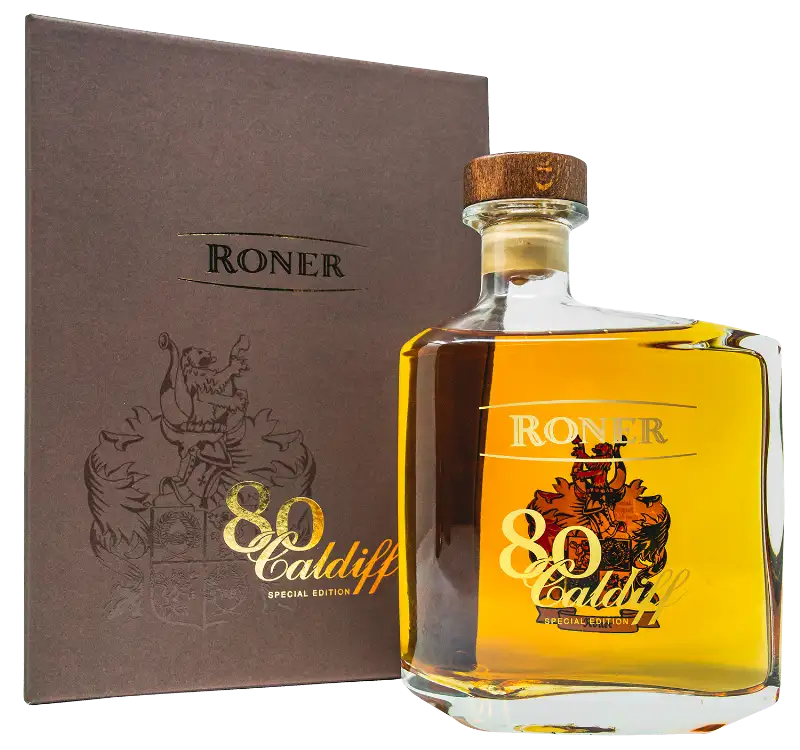 Brennerei Roner Apfelbrand Gravensteiner Caldiff 80 Special Edition (17 Jahre im Holz veredelt) 0,7l