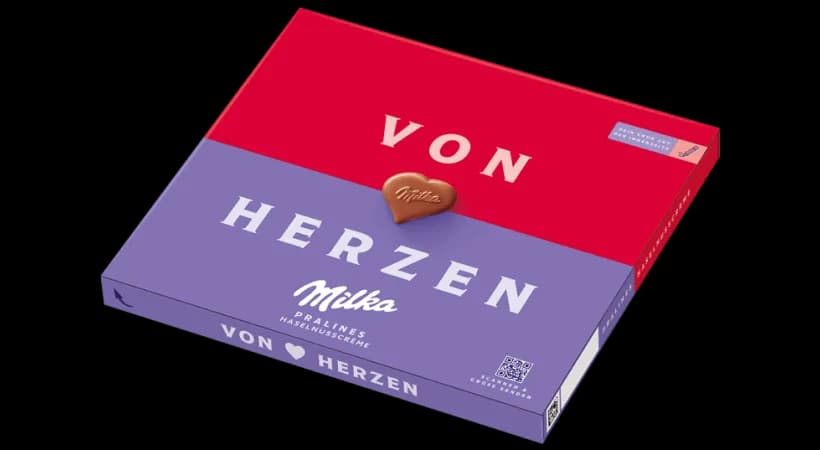 Milka Pralinés Von Herzen 110g